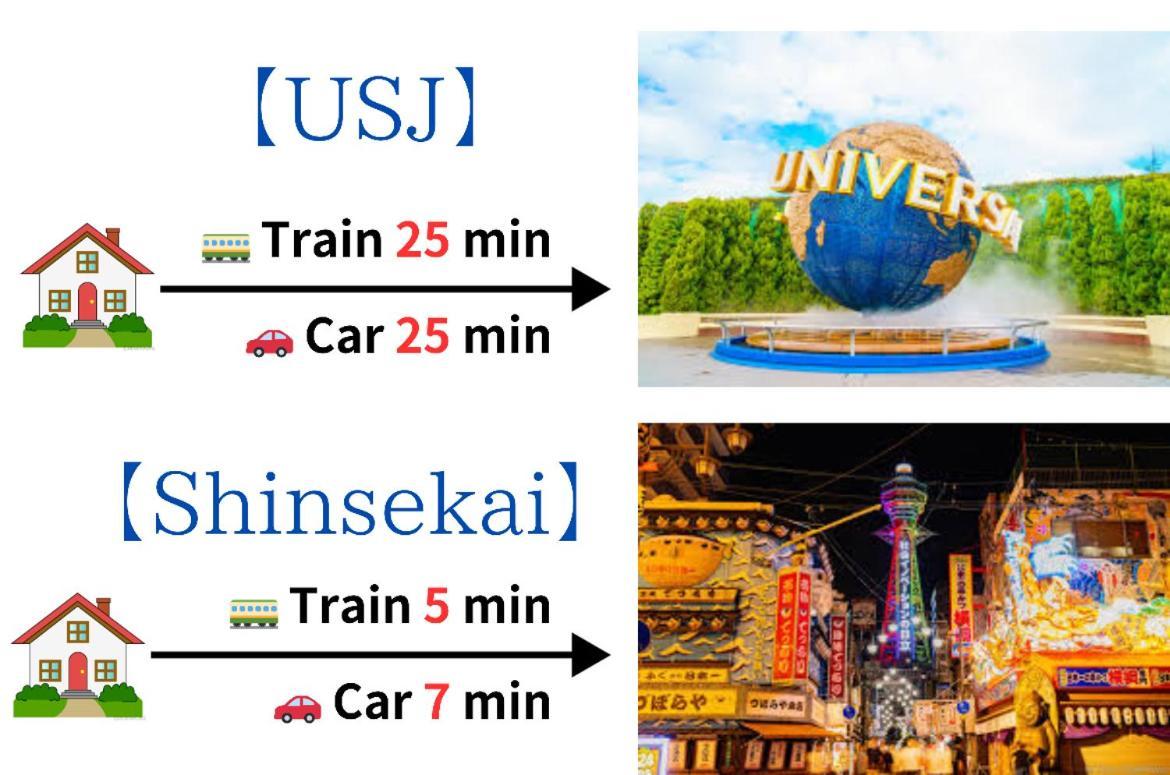 Апартаменты 【冬館】天下茶屋駅から徒歩3分 Осака Экстерьер фото